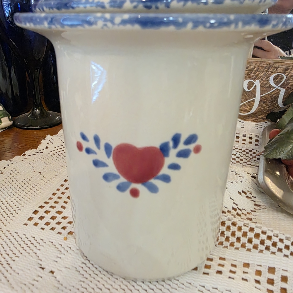 Heart Design Ceramic Dip Chiller Dip Bowl Set